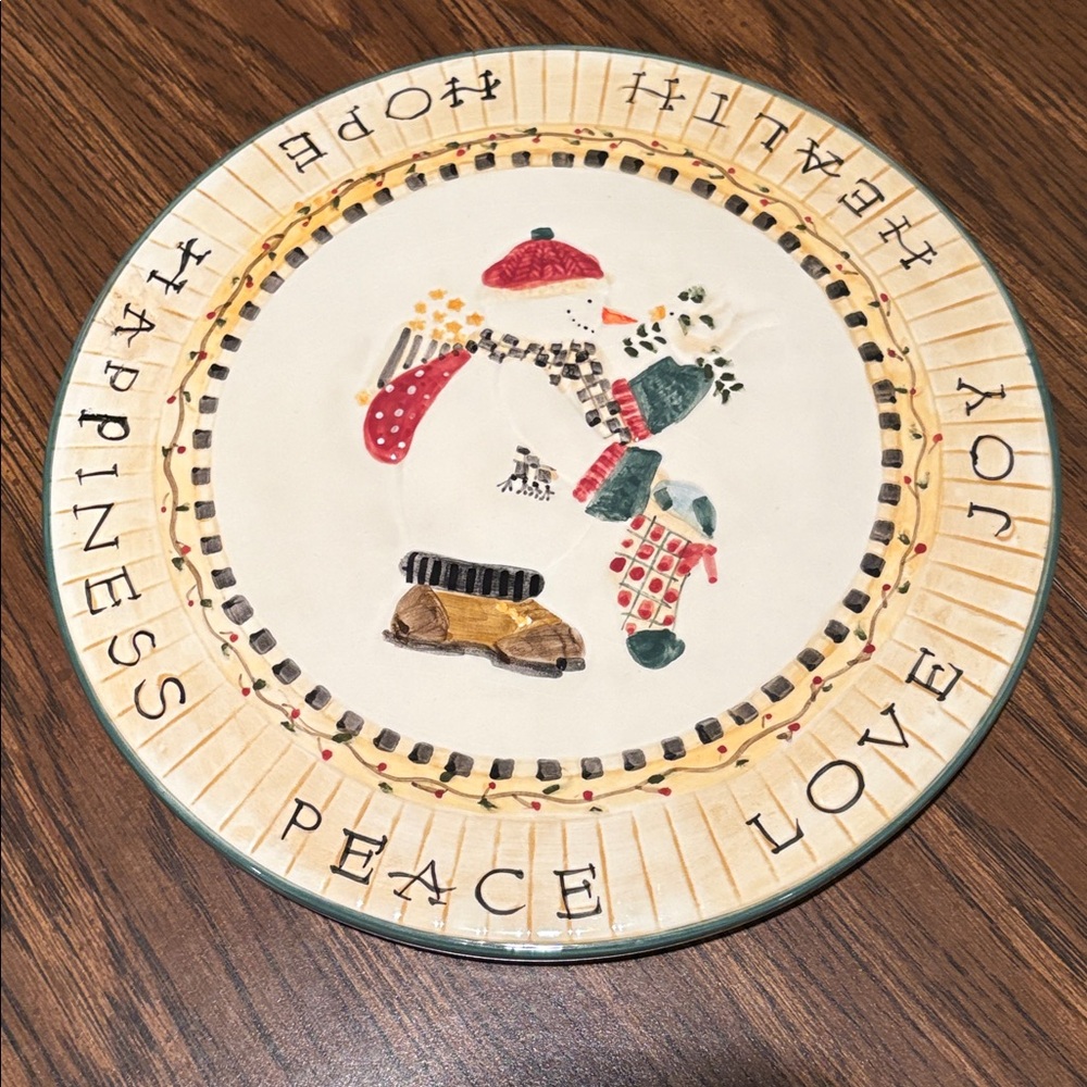 Holiday decorative plate